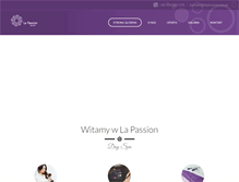Tablet Screenshot of lapassion.com.pl